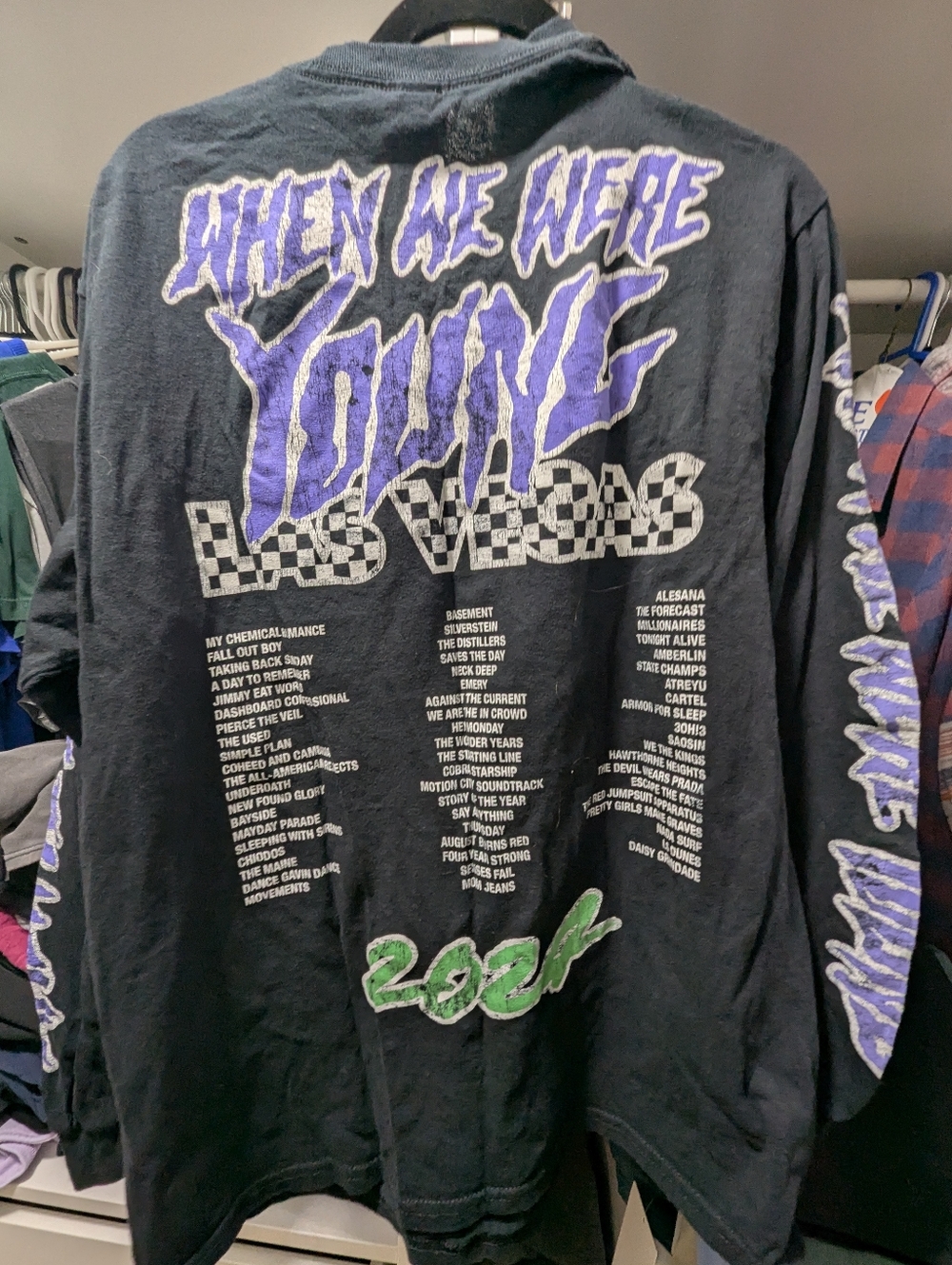 When We Were Young Las Vegas 2024 Long Sleeve Tee - Black/Purple